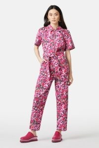 gorman New Wings Boiler Suit – sustainable fashion – women’s printed tie waist boiler suits