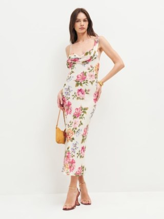 Reformation Reya Dress Giverny ~ floral asymmetric occasion dresses