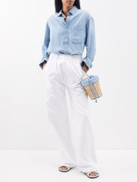 CITIZENS OF HUMANITY Maritzy pleated wide-leg jeans | women’s white tailored jean | womens denim clothing