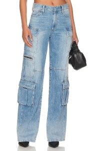 Cay Baggy Cargo Jean in Brea Blue ~ women’s relaxed fit pocket detail utility jeans ~ denim utilitarian clothes
