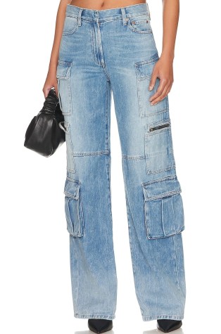 Cay Baggy Cargo Jean in Brea Blue ~ women’s relaxed fit pocket detail utility jeans ~ denim utilitarian clothes - flipped