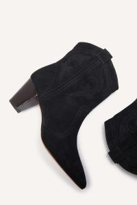 ba&sh casey ankle boots in grey | women’s cowboy boot | western style footwear