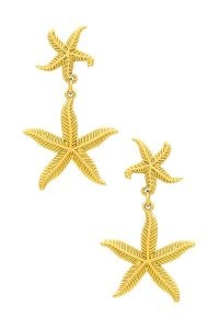 AUREUM Isla Earrings in Gold Vermeil / starfish drops / ocean themed jewellery