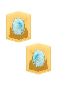 AUREUM Josephine Earrings in Gold Vermeil / blue stone jewellery