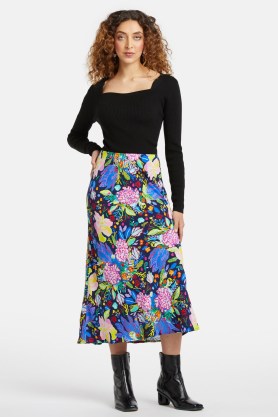 gorman Beautiful Bunch Skirt – floral print midi skirts - flipped