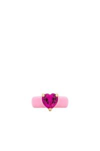BONBONWHIMS Ling Bling Ring Pink & Hot Pink ~ crystal heart shaped rings