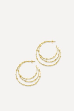 ba&sh maya triple hoop earrings | boho jewellery | bohemian hoops - flipped