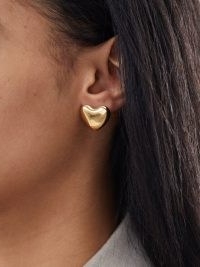ANNIKA INEZ Voluptuous Heart small 14kt gold-filled earrings – luxe hearts