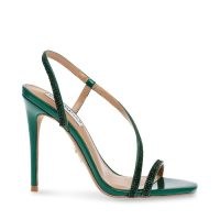 strappy green heels ~ STEVE MADDEN NOVELIZE-R SANDAL in EMERALD