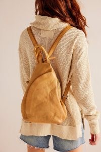 We The Free Soho Convertible Sling in Saffron | soft leather shoulder bag | luxe backpack | two way bags
