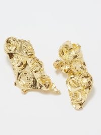 COMPLETEDWORKS Crushed Bubbles 14kt gold-vermeil earrings / women’s textured luxe style jewellery