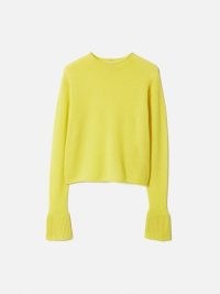 JIGSAW Cloud Cashmere Eldon Jumper in Yellow ~ women’s luxe jumpers ~ luxury winter wardrobe essentials ~ womens autumn knitwear
