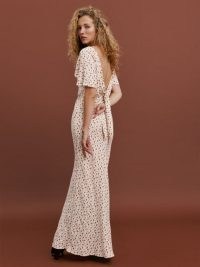 Reformation Lassie Dress in Madison / romantic floral print maxi dresses / angel sleeve occasion clothing / romance inspired event fashion