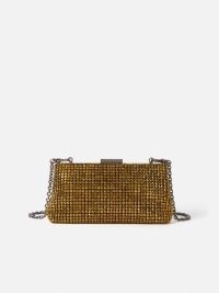 Jigsaw Crystal Frame Evening Bag in Gold | glamorous vintage style clutch bags