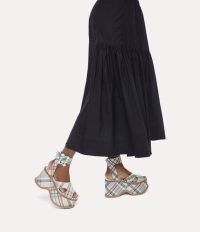 Vivienne Westwood LONDON SANDAL in MADRAS CHECK / chunky checked platform sandals p