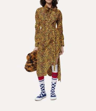 Vivienne Westwood METRO DRESS in Leopard / asymmetric animal print dresses p - flipped