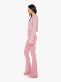 SABLYN Bailey Pintuck Flare Legging in Lola ~ women’s pink stretch cotton flared leggings