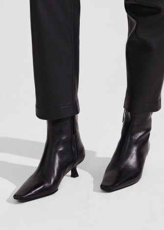 HOBBS DITA BOOTS in BLACK ~ luxe leather ankle boot