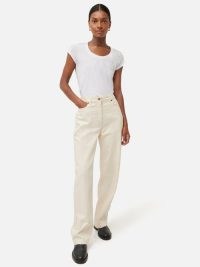 Jigsaw Beck Tailored Jean in Ecru | women’s off white jeans
