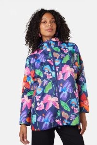 gorman Trippy Flowers Raincoat / women’s hooded floral print raincoats / womens printed rain jackets