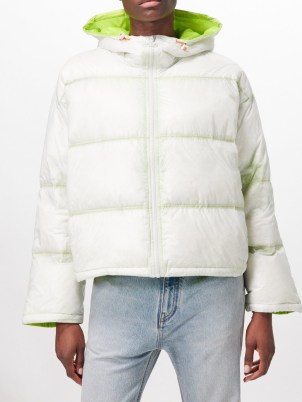 Diesel White W-Birdy lightweight ripstop padded jacket – women’s hooded winter jackets