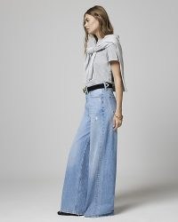 RIVER ISLAND Denim High Rise Wide Baggy Jeans ~ relaxed fashion