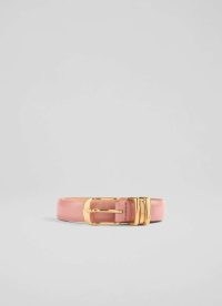 L.K. BENNETT Georgette Pink Leather Belt ~ women’s luxe style belts