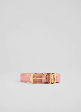 L.K. BENNETT Georgette Pink Leather Belt ~ women’s luxe style belts