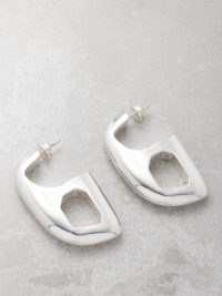 EÉRA Mega Stone sterling-silver earrings – chunky cut out detail jewellery