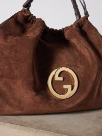 Gucci Blondie brown suede tote bag | large slouchy bags