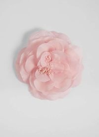 L.K. BENNETT Rosette Pink Chiffon Corsage ~ occasion corsages ~ floral wedding guest accessory