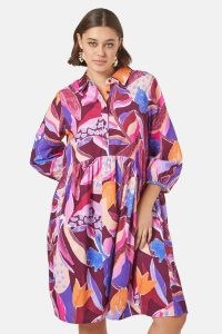 gorman Tender Tulips Shirt Dress – organic cotton floral print dresses
