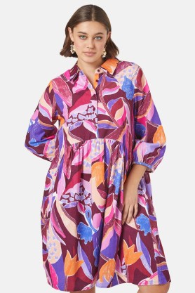 gorman Tender Tulips Shirt Dress – organic cotton floral print dresses