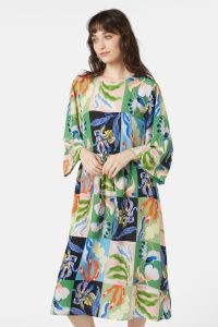 gorman x Sarah Gordon Window Garden Scarf Dress – floral wide sleeve dresses