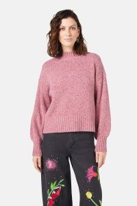 gorman Bloom Alpaca Jumper in Pink ~ women’s luxe relaxed jumpers