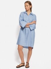 JIGSAW Linen Tunic Shirt Dress – relaxed collared dresses