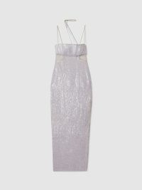RACHEL GILBERT SEQUIN CUT OUT MAXI DRESS – strappy sequinned occasion dresses at REISS – party glamour – glamorous cocktail clothing