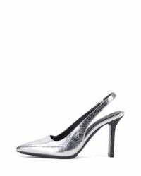 Vince Camuto Bantie Slingback Pump in Silver Metallic / luxe slingbacks / leather courts