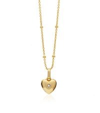 ABBOTT LYON Heart Photo Locket Sphere Necklace / lockets in the shap of hearts